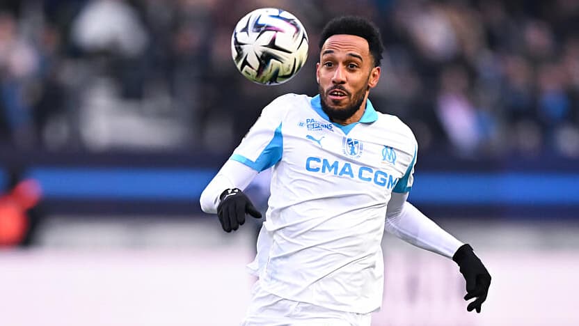 Pierre-Emerick Aubameyang saat berseragam Olympique de Marseille sebelum pindah ke Spanyol