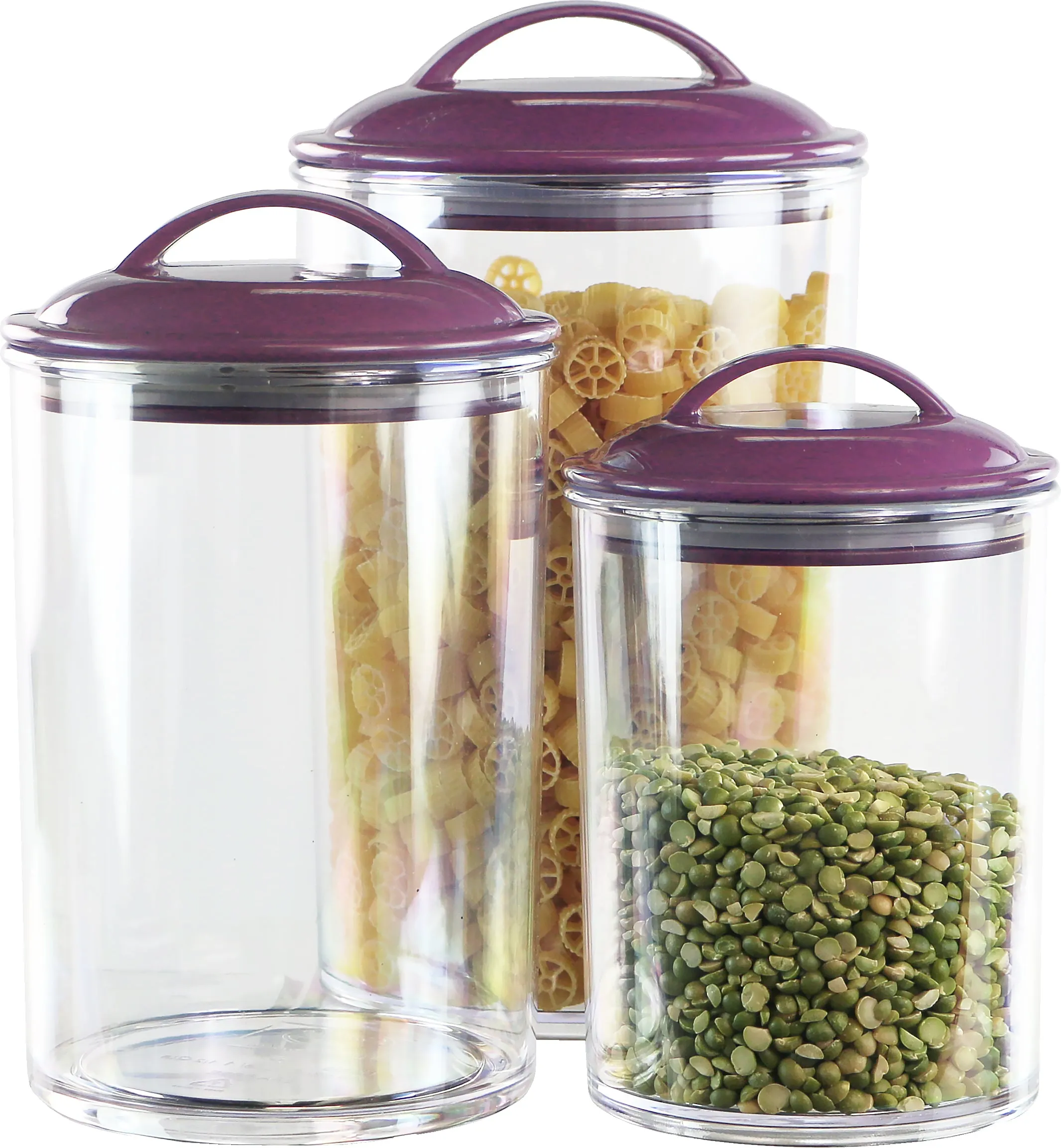 Calypso Basics Acrylic Storage Canisters warna plum dari PRAGMATIC88