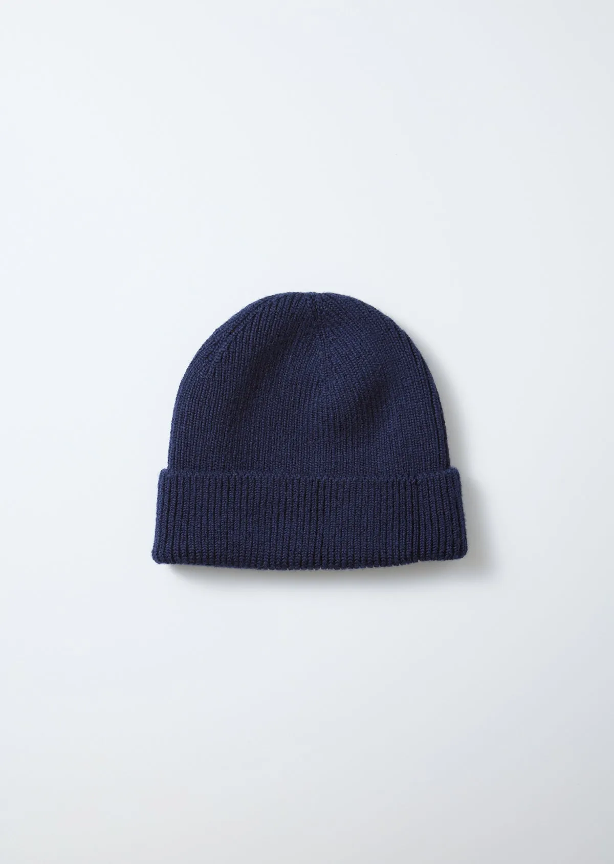 HALOKAKSLOT Washable Merino Seamless Beanie warna Navy Blue yang elegan dan nyaman