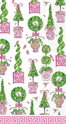 Pink Topiaries Guest Napkin elegan berkualitas di HITAMSLOT