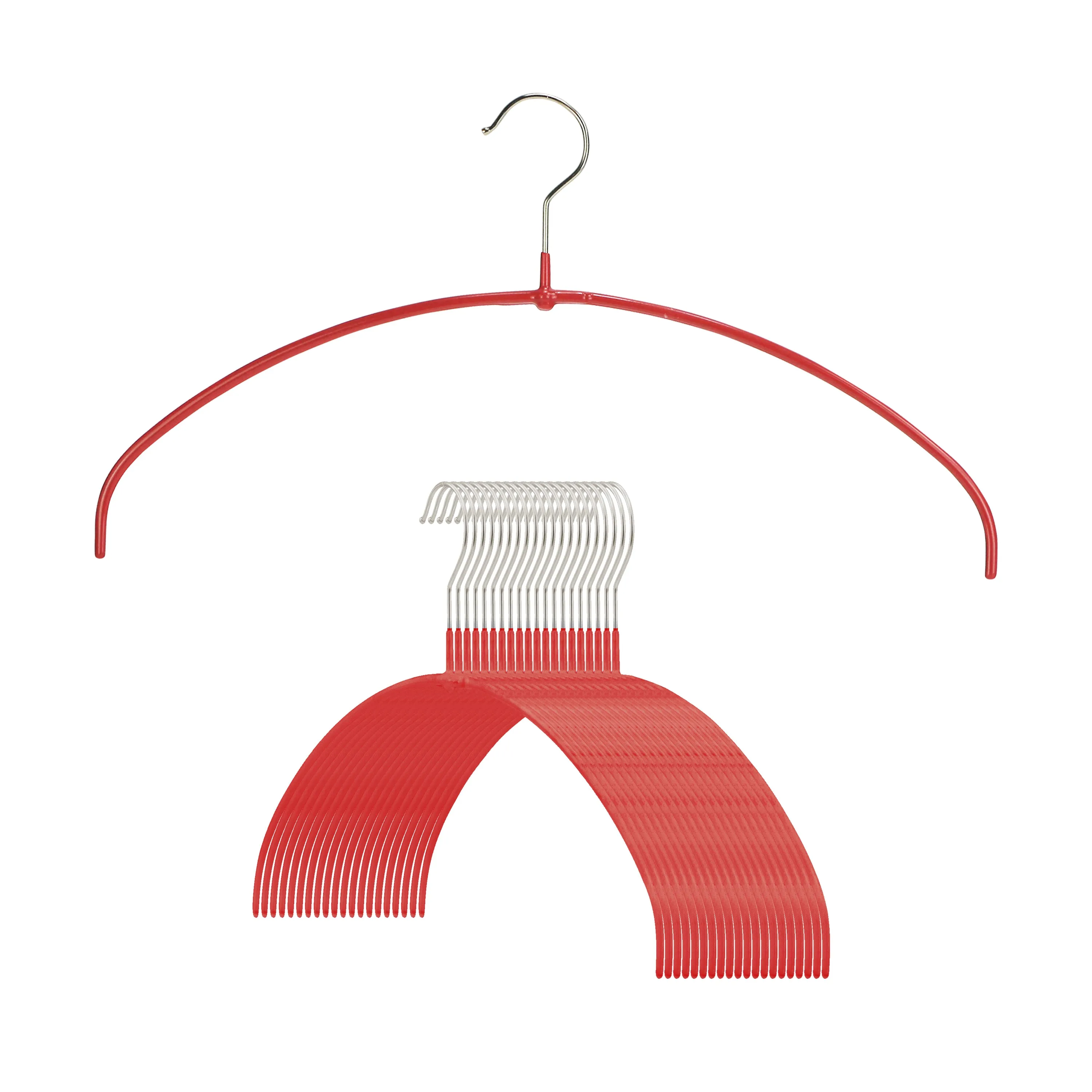 Gantungan baju IDN96 Euro Ultra Thin Hanger New Red warna merah