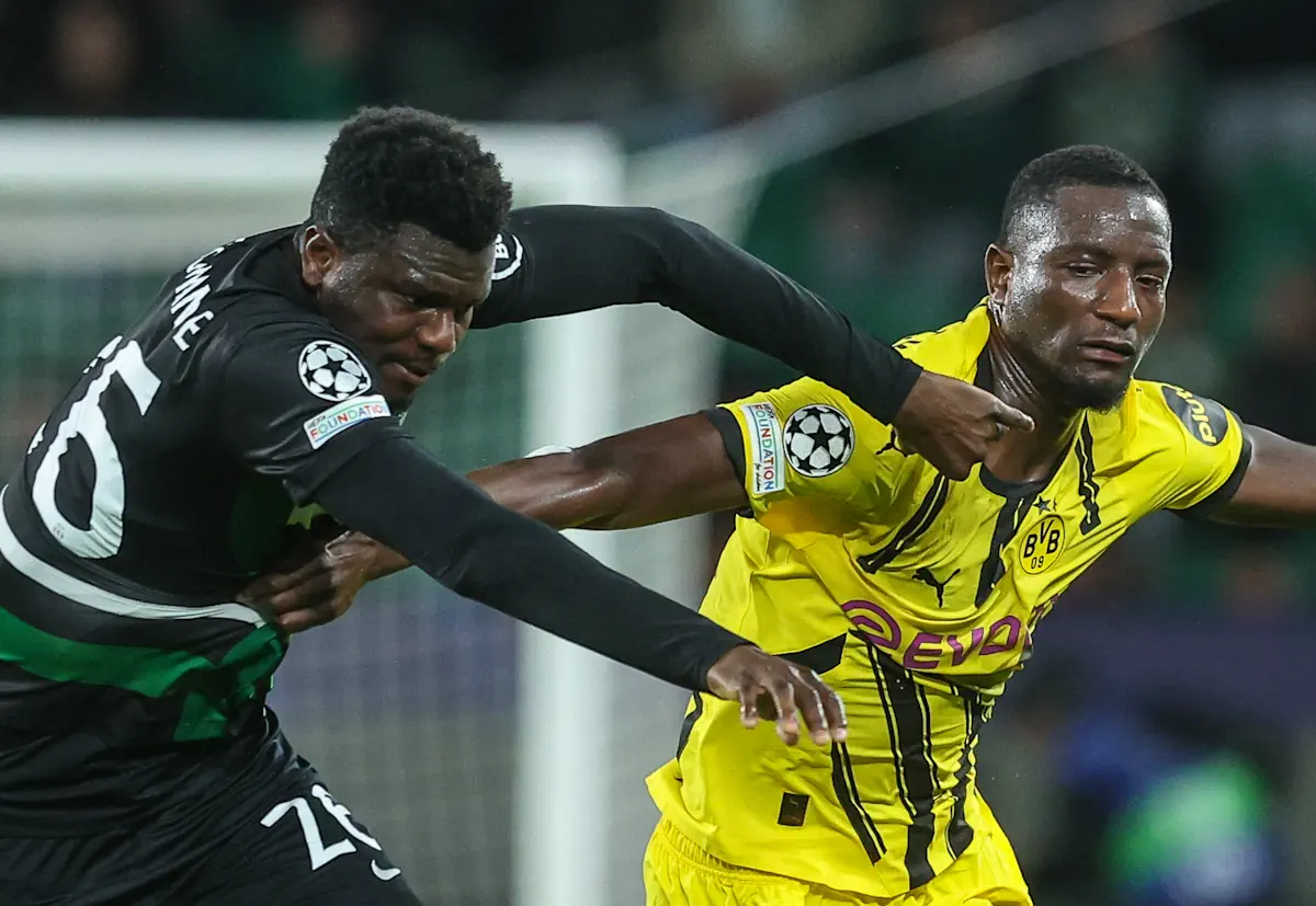 Ousmane Diomande saat berlatih bersama Sporting Lisbon sebelum rumor transfer musim panas.