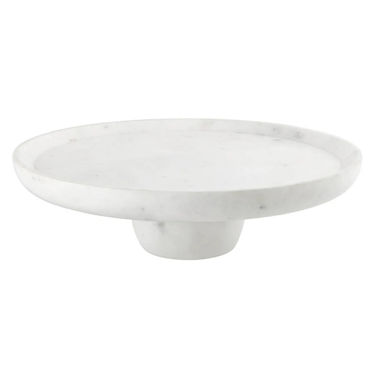 OVO30S Round Marble Pedestal tatakan kue marmer elegan warna putih abu-abu