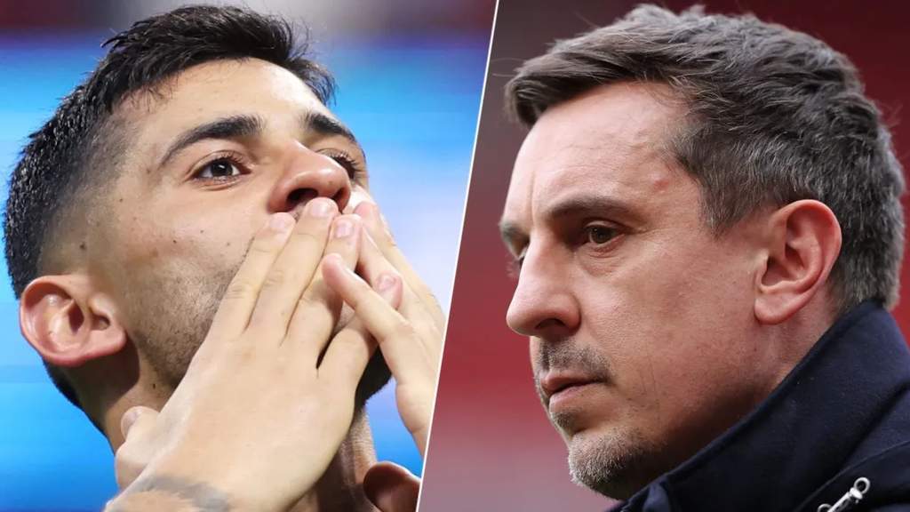 Cristian Romero saat berlaga membela tim nasional Argentina melawan Inggris