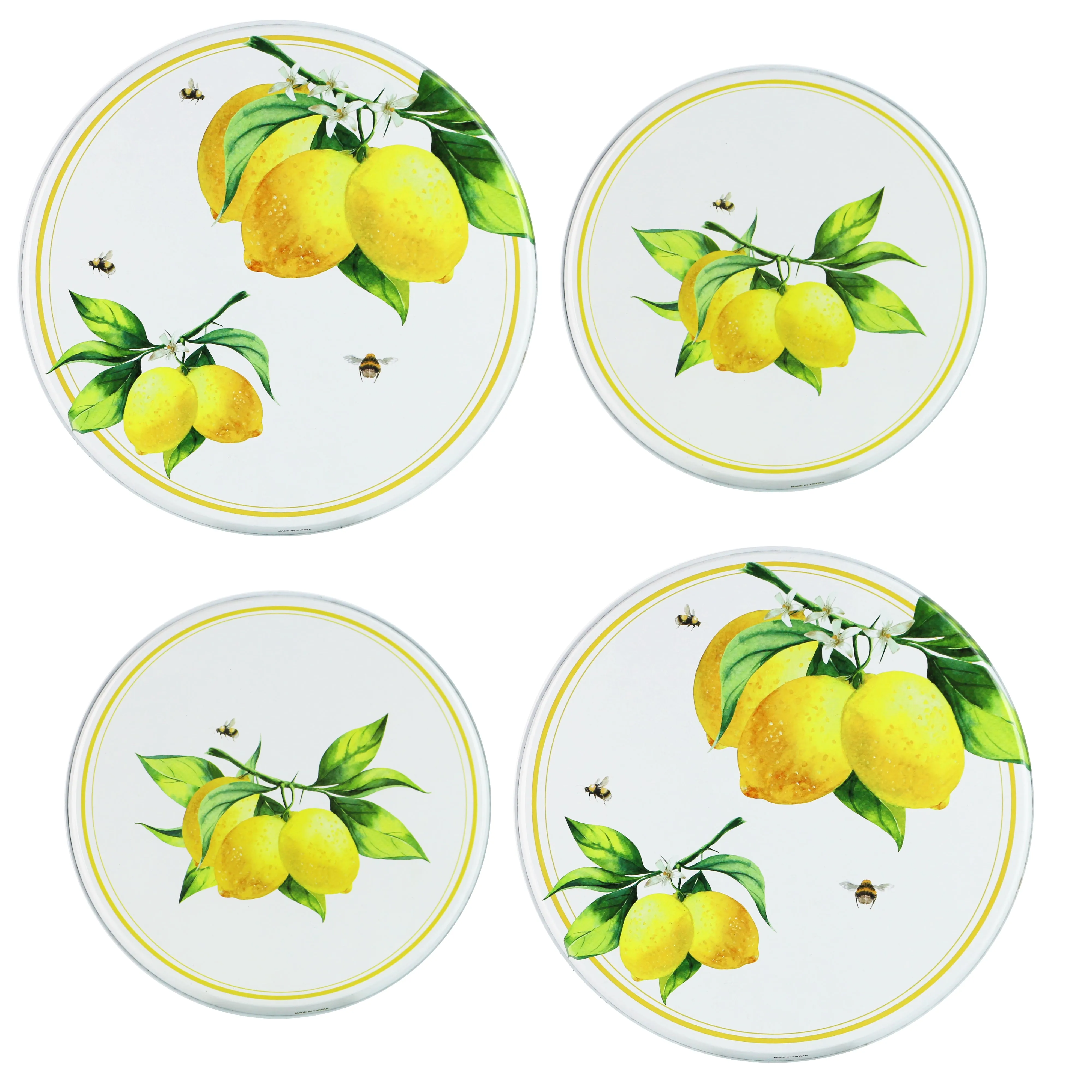 Tin Burner Cover Set motif Fresh Lemons dari SUNDULQQ